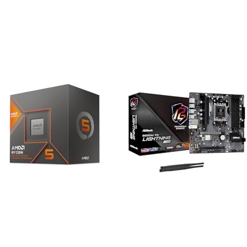 yCPU}U[{[h fzAMD CPU Ryzen 5 8600G 100-100001237BOX/EW-1Y + ASRock }U[{[h B650M PG Lightning WiFi yK㗝Xiz