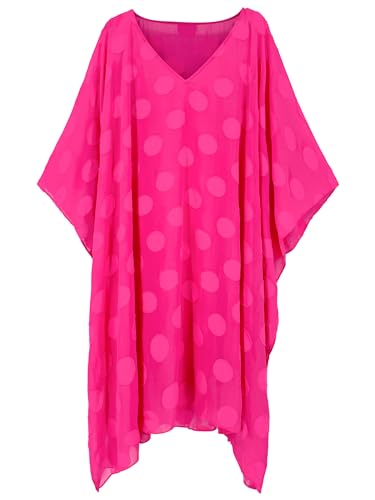 Moss Rose Women's Beach Cover up Swimsuit Kimono Cardigan with Rose Red Floral Print - Image 2