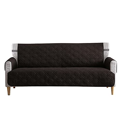 Tempcore Couch Covers, Waterproof Couch Covers for Dogs, Couch Covers for 3 Cushion Couch, Machine Washable Sofa Cover, Seat Width to 70", Sofa Cover for Pets/Children, Sofa, Brown
