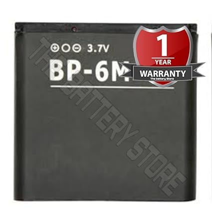 Image of THE BATTERY STORE Original BP-6M Battery for Nokia N73 N77 3250 6233 6234 N93 6288 Battery with 1 Year Warranty**** (NN282)