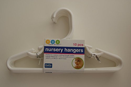 Delta Children Perchas de guardería 10u00a0Pack- para el bebé, niños, niños, niños