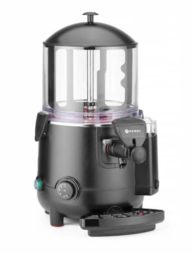 HENDI Schokoladenspender, Kakaodispenser, Schokolade, Schokoladen Maschine, maximale Schokoladekapazität: 10L, 230V, 1006W, 410x280x(H)580mm, Edelstahl, Polycarbonaat