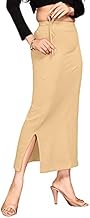 ALYNE Blended Saree Shapewear Petticoat for Women, Women's Blended FullElastic with Drawstring Saree Shapewear, Skirts for Women,Shape Wear Dress for Saree