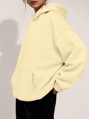 Image of Trendy Queen Women Oversized Hoodies Fall Outfits | Gentle Skin Feel, Aesthetic Drop Shoulder, Large Kangaroo Pocket, Seamless Daily Outfit Match