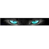Car Front,Rear Sun Strip Visor Vinyl Decal Windshield Cast Film 3D Stickers Decor Front Creative Eye