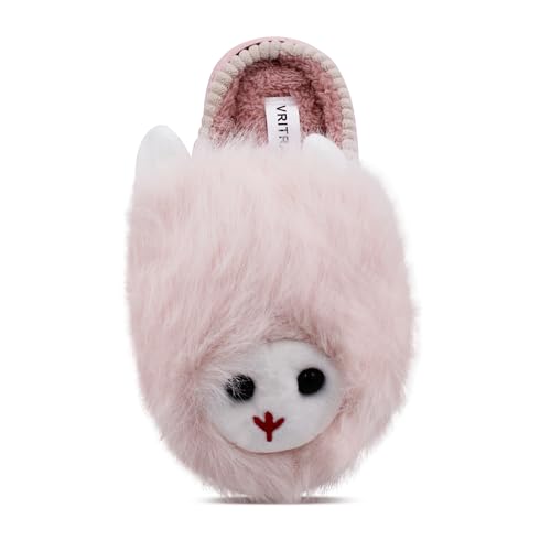 Image of VRITRAZ Unisex Adult Comfort Closed Toe Warm Fur Home Clogs Indoor Slipper for Women