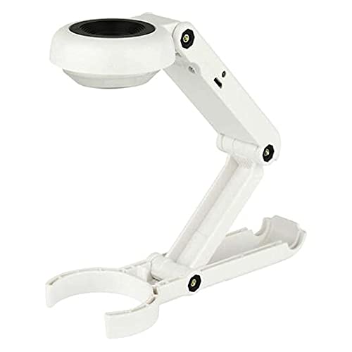 JKSVTF Lupa de lectura plegable, con 6 lámparas LED, lente de aumento de 10X, para leer para ancianos, ancianos y personas con discapacidad visual