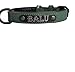 Jacks O Be Hundehalsband Halsband Name Gravur personalisiert Haustier Hund Katze Leder (Grün, M)
