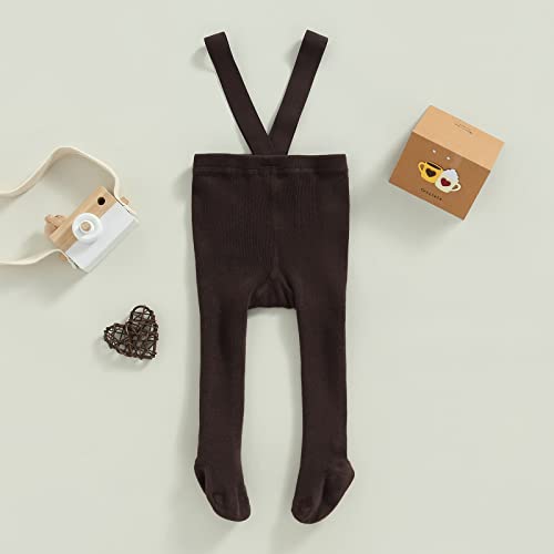 Karwuiio Infant Baby Knit Overall Tights High Waisted Thick Leggings Stockings Baby Girls Boys Suspender Playsuit2