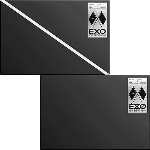 EXO [OBSESSION] 6th Album [ EXO / X-EXO ] RANDOM VER. CD+32p Lyric Book+6ea Photo Book(each 20p) +1ea Folded Poster+1p Photo Slide+1p Photo Card K-POP SEALED+TRACKING CODE