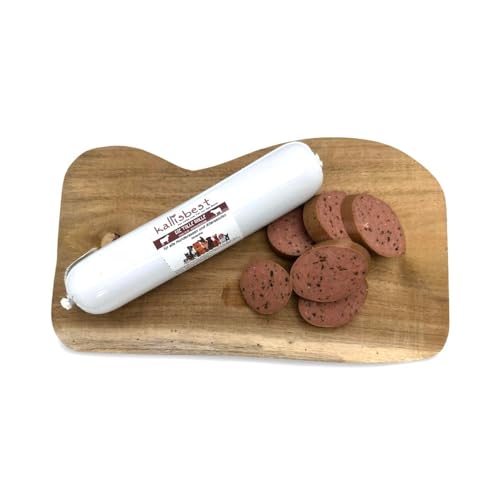 kallisbest Tolle Rolle Rind pur| Wurst aus 94% purem Rindfleisch| | Vorteilepackung 16 x 400g| glutenfrei und ohne Zusatzstoffe| Für Katzen und Hunde ab der 4. Lebenswoche