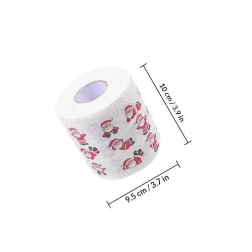 Papel higiénico de Navidad con estampado festivo y gran poder de limpieza para baño 2
