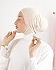 Bonnet sous Hijab Anti-Glisse Jersey en Fibres de Bambou Naturelles Respirant & hypoallergénique pour Femme Musulmane voilée SH-7 (Beige) #3