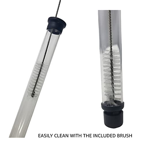 fermtech regular 2434 long auto siphon with 8 feet of tubing amp clamp include 3034 brush