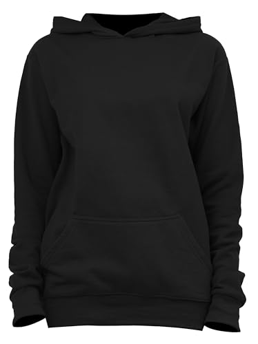 Image of LEOTUDE Women's Loose Fit Drop Shoulder Hooded Neck Loopknit Sweatshirt (Color Maroon)