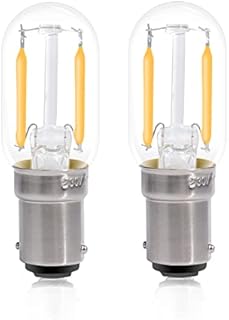 DoRight 2W LED Night Light, T22 B15 Small Bayonet Bulb 15W Equivalent Incandescent, Warm White 2700K LED Bulb for Wall Lamp Bedside Light,Non-Dimmable (2 Pack)