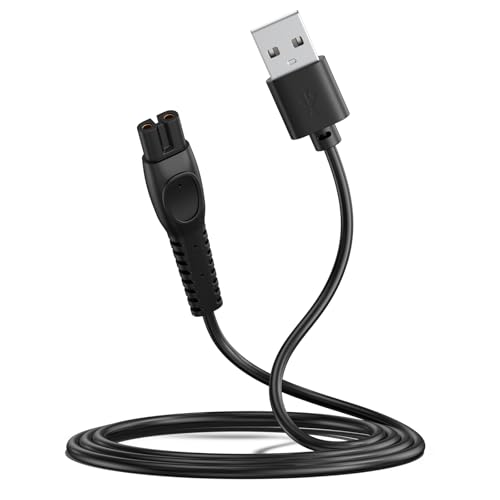 Remplacement Câble de Chargement USB Chargeur 5V Cordon d'alimentation pour Rasoir Électrique, compatible avec Philips QP2724/90, QP2834/70, MG5910/49, MG7910/49,...