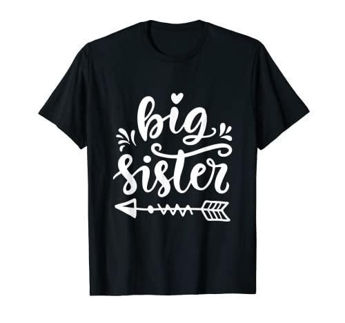 Familia de fuentes Big Sister Baby Pregnancy Anuncio Camiseta