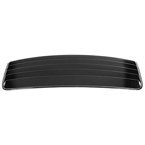 Ikon Motorsports Window Louver, Compatible With 2008-2023 Dodge Challenger, Rear Window Louver Cover Painted Gloss Black #TOP2