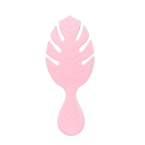 Wet Brush Go Green Mini Detangler, Pink - Detangling Travel Hair Brush - Ultra-Soft IntelliFlex Bristles Glide Through Tangles & Gently Loosens Knots While Minimizing Pain, Split Ends & Breakage