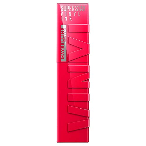 Image of Maybelline New York Super Stay Vinyl Ink Longwear No-Budge Liquid Lipcolor Makeup, Highly Pigmented Color and Instant Shine, Capricious, Raspberry Pink Lipstick, 0.14 fl oz, 1 Count