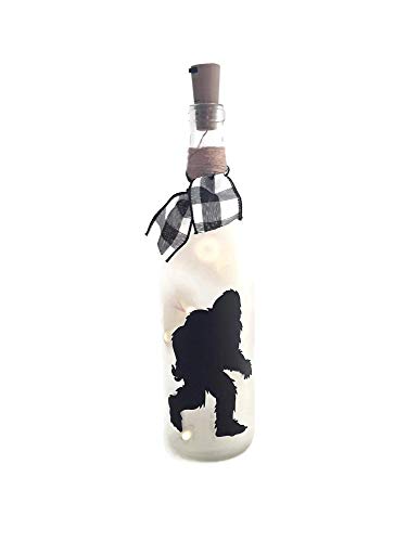 Bigfoot Sasquatch Wine Bottle Fathers Day Birthday Gift