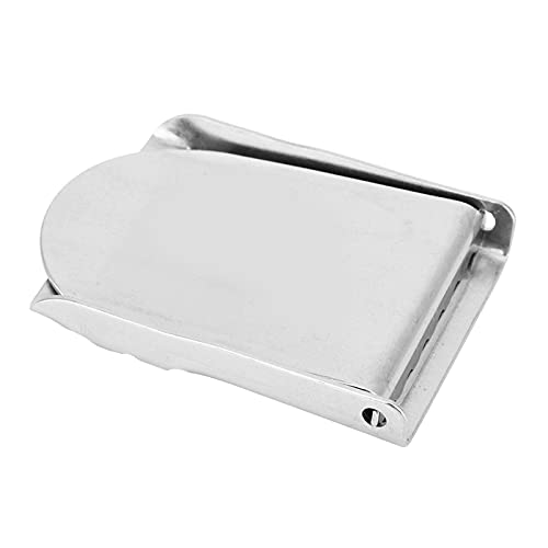 equlup 7.8x5.5x1.2cm/3.07x2.17x0.47inch Dive Weight Belt Buckle, Scuba Diving Stainless Steel Weight Belt Buckle for 5.2cm Waist Strap Accessory