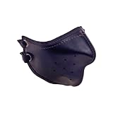 CIWS バイク用 フェイス マスク ツーリング PUレザー アメリカン ジェット サバゲー (ブラック)