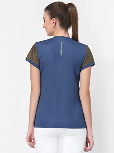 Image of UZARUS Women's Dry Fit Workout Top Sports Gym T-Shirt
