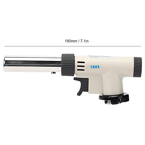 Gasbrenner, Gasbrenner, tragbare Zündung mit einstellbarem Druck, für Grill im Freien 1300 ℃, Gesamtlänge 180 mm, 7,1… – Bild 8