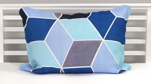 Image of HOMEKART (110 TC & 110 GSM 100% Cotton Feel Bedsheet for Single Bed with One King Size Pillow Covers Soft /Breathable Wrinkel Free -60x90 Inches - (Dark & Blu)