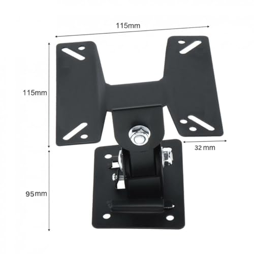Image of UNICO Rotatable Monitor Wall Mount Stand for TV, LED, Monitors � Full Motion, Monitor Stand Tilt & Swivel, VESA Compatible, Bracket for 14-27 Inch Screens | VESA 75x75mm, 100x100mm | �Tilt Adjustment