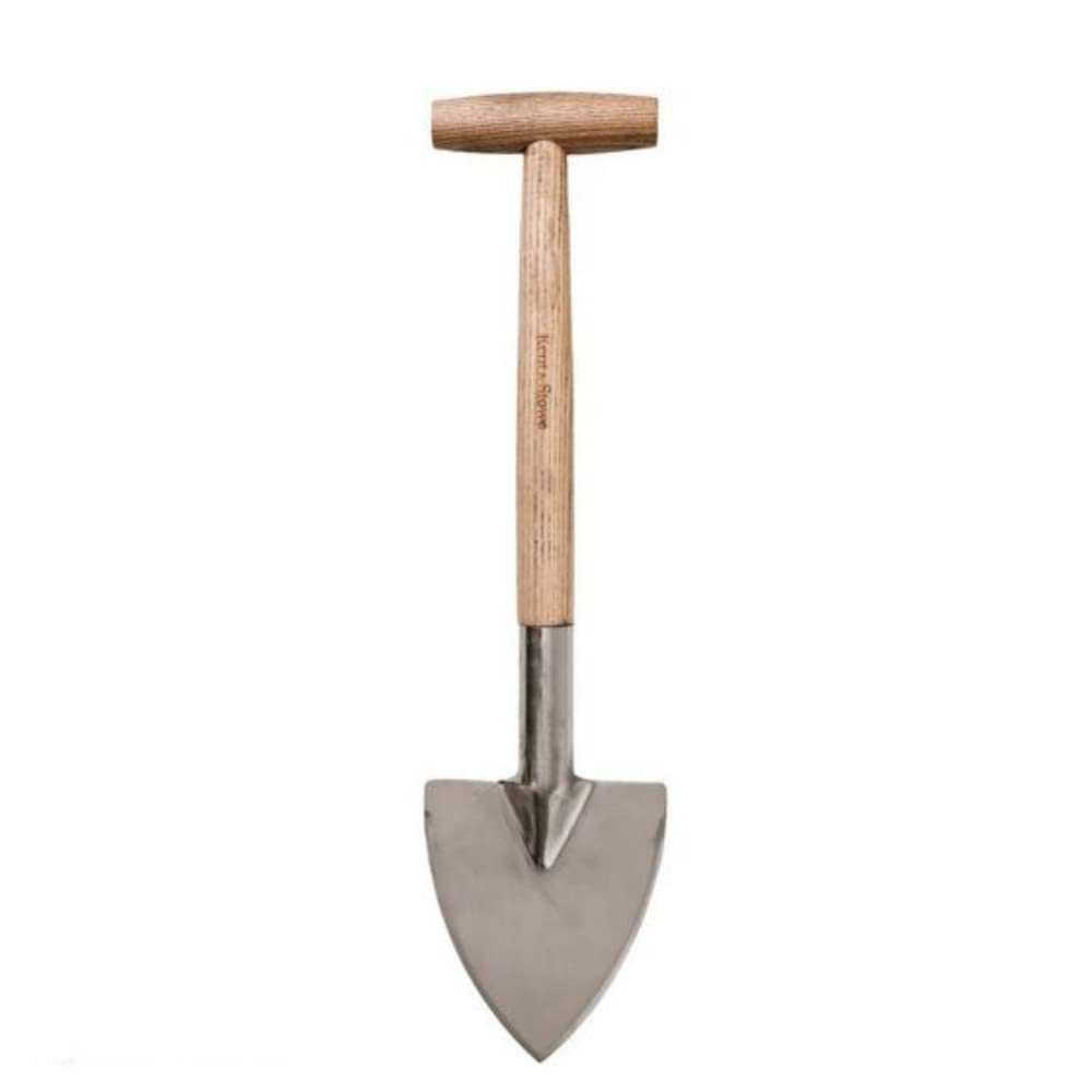 Kent & Stowe Pelle vivaces en Acier Inoxydable, tête Pointue pour trancher Facilement Les Racines, Outils de Jardin Tout au Long de l'année en Acier Inoxydable et Bois de frêne