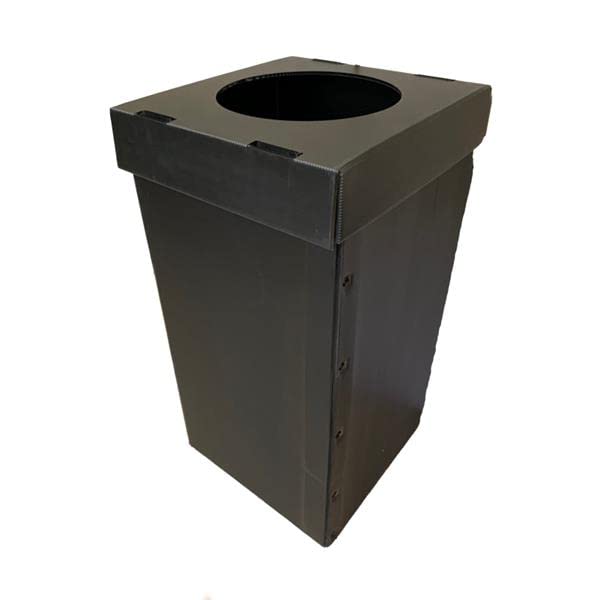 Genérico cubo de basura reciclaje - contenedor de reciclaje 80L, diseño compacto y resistente, apto para interiores y exteriores, fácil montaje, compatible con bolsas de reciclaje, color negro