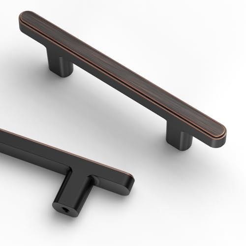 Asidrama 10 Pack 3 Inch(76mm) Oil Rubbed Bronze Kitchen Cabinet Handles, Cabinet Pulls Kitchen Cabinet Hardware for Cupboard Drawer Pulls