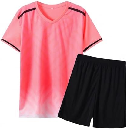 Kids Football Jersey Set Sports Clothing, Quick-Drying Sports App...