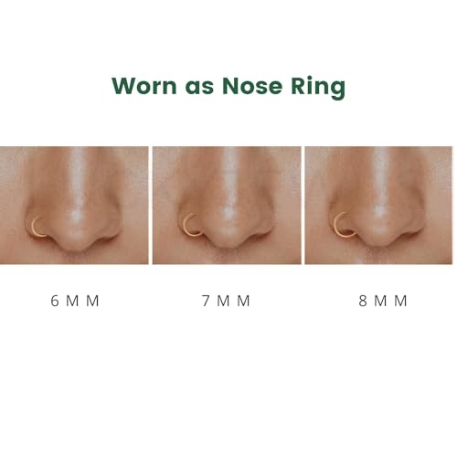 Luckyjewus 3 Pairs 14K Gold Plated Sterling Silver Small Hoop Earrings Set For Women Cartilage Nose Septum Helix Tragus Rings Multiple Piercing Jewelry thumb #6