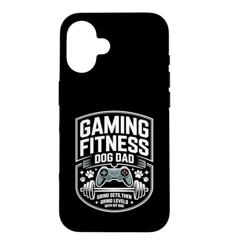 Gaming Fitness Dad Grind Set Then Level With My Dog �X�}�z�P�[�X iPhone 16 �p