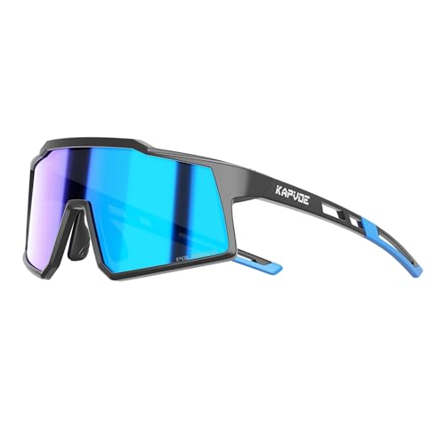 KAPVOE Kids Baseball Sunglasses Polarized for Boys Girls 6-14, Youth Baseball Sunglasses UV400 with TR90 Frame, Adjustable Nose Pads for Softball Cycling Running