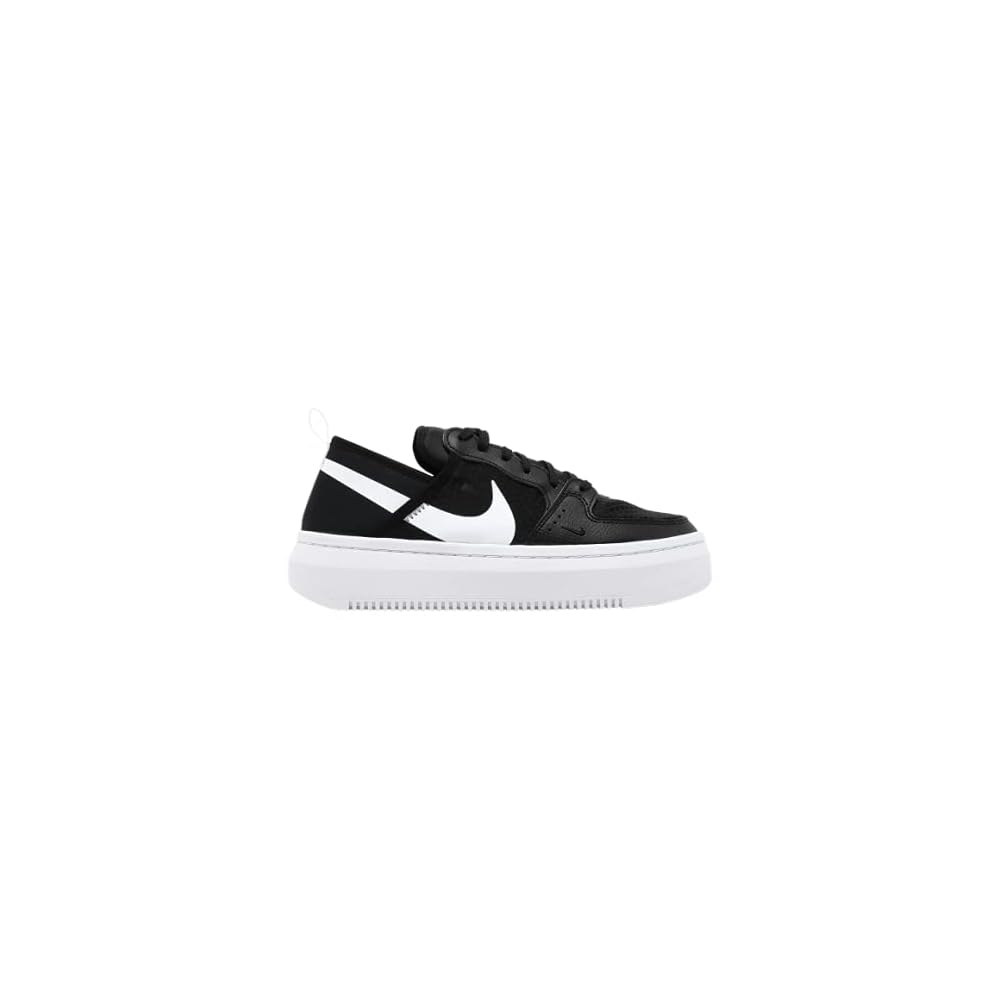 nike women's court vision alta black white