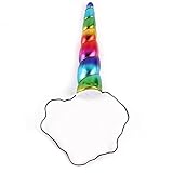 Material: Microfibra. Upxiang - Diadema para niños y niñas, precioso diseño de cuerno de unicornio, para Halloween, Navidad y fiesta de cumpleaños, tocado decorativo