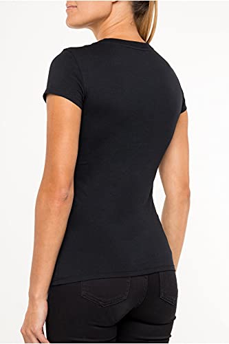 Armani Exchange Women's Basic T-Shirt with Logo on Bust4