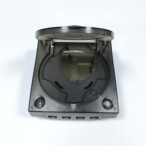 Image of Hzxkqmil Replacement Shell for SEGA Dreamcast DC Retro Video Game Console, Translucent Plastic Housing Case Accessories for Dreamcast DC, Transparent Black