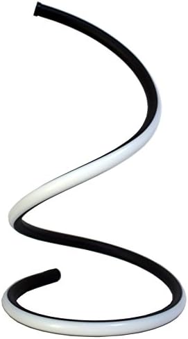 Spiral LED Table Lamp, Curved LED Desk Lamp, Contemporary Minimalist Lighting Design, Cool White Light, Stepless Dimmable Light, 13W, Black