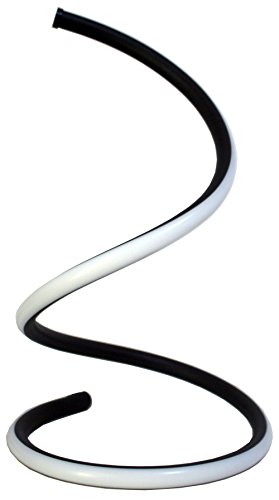 Spiral LED Table Lamp, Curved LED Desk Lamp, Contemporary Minimalist Lighting Design, Cool White Light, Stepless Dimmable Light, 13W, Black