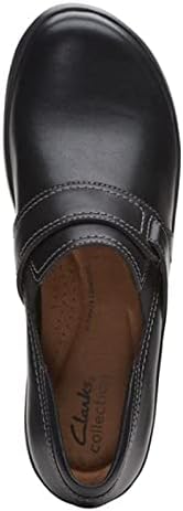 Clarks Women's Angie Poppy Mule, Black Leather, 8 | Image 6