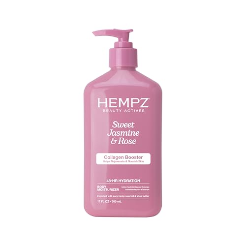 Hempz Sweet Jasmine & Rose Herbal Body Moisturizer for Women, 17 Fl. oz. - Moisturizing Lotion with...