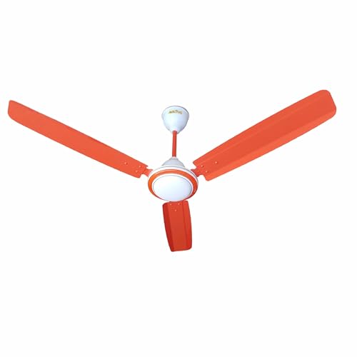 ACTIVA 1200mm Ceiling Fan, 390 RPM High Speed Air Delivery,BEE Approved One Star Rating, 50 Watt Cooper Winding Motors, Anti Dust Coating, Less Noise, Large Sweep, 2 Years Warranty (Super Orange)