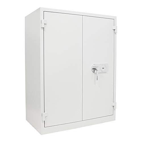 Profirst Minusk 2 Armoire à Repasser en Acier avec verrou Double barreaux 90 kg et matériel de Fixation Inclus 93 x 122 x 52 cm