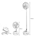 Knoruley Ventilador de Suelo Telescópico Plegable con 4 Velocidades de Viento Imagen de Knoruley Ventilador de Suelo Telescópico Plegable con 4 Velocidades de Viento